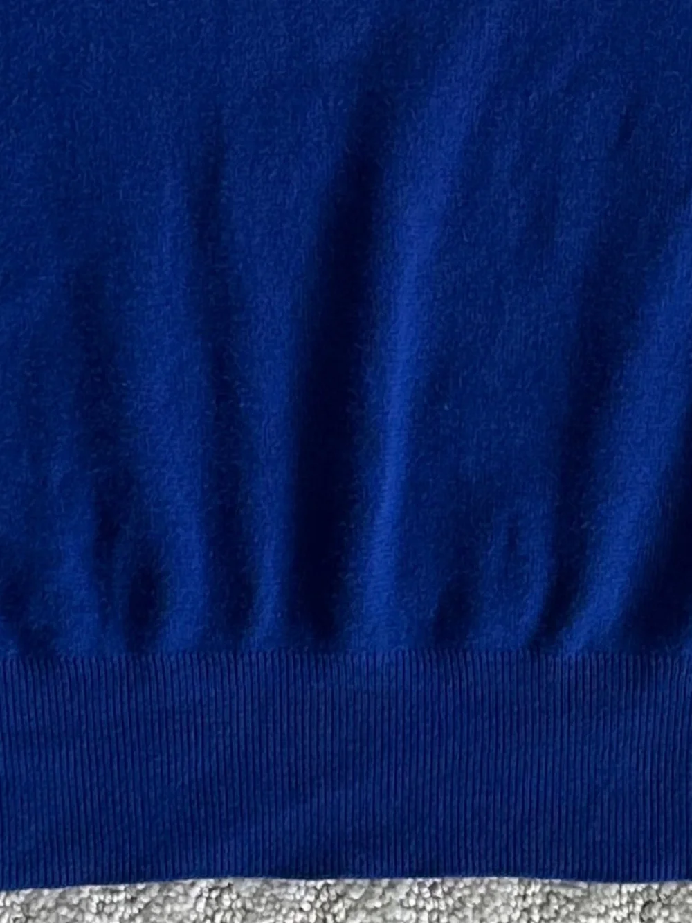 Polo By Ralph Lauren Cotton V-Neck Sweater Vest Royal Blue M Classic Preppy Soft